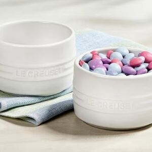 Le Creuset Stoneware Round Straight Wall Ramekin, Set Of 2